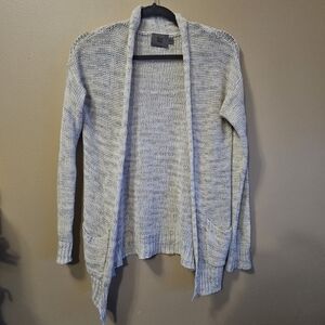 Sweet & Sinful Women's Size XS Open Front Knit Cardigan  With Pockets Beige